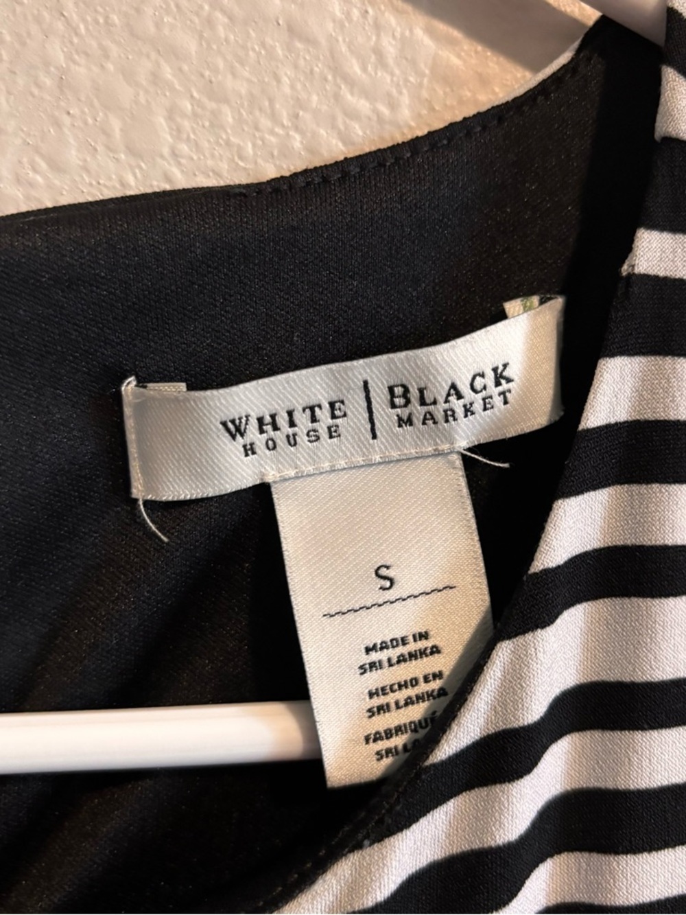 White House Black Market Black and White Striped Maxi Dress Size S - Picture 2 of 3